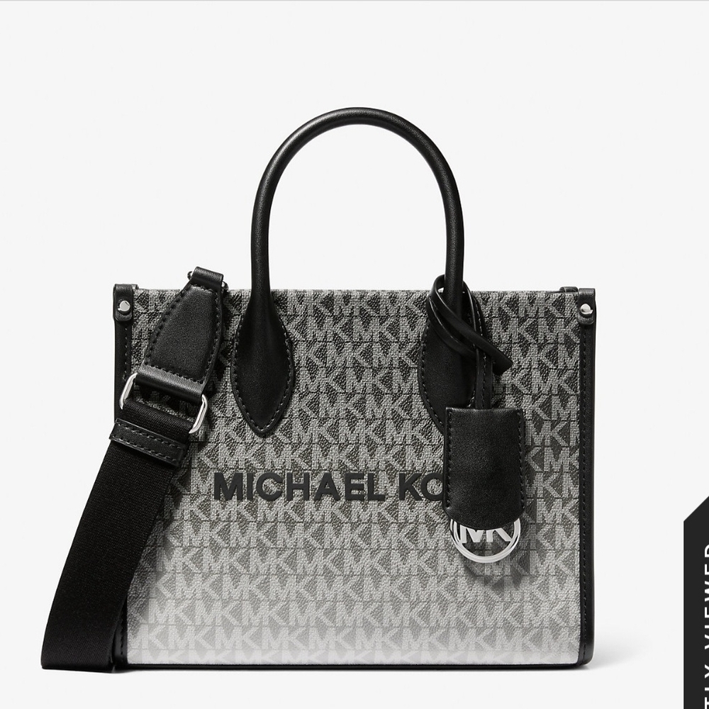 Michael Kors Black and Gray Women's Bag